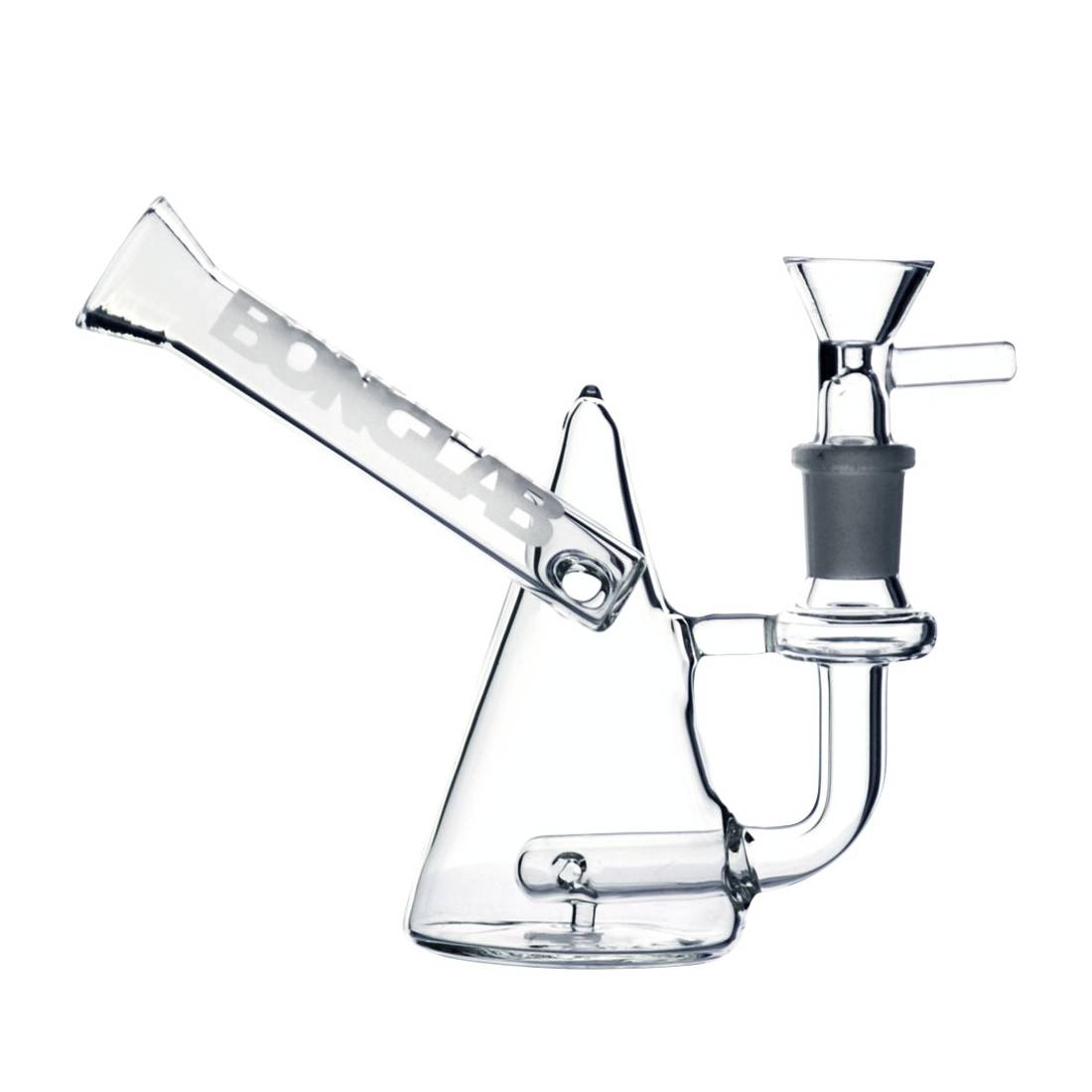 BONG PRISMA CLEAR - BONGLAB 10 CM QUEMADOR 14 MM