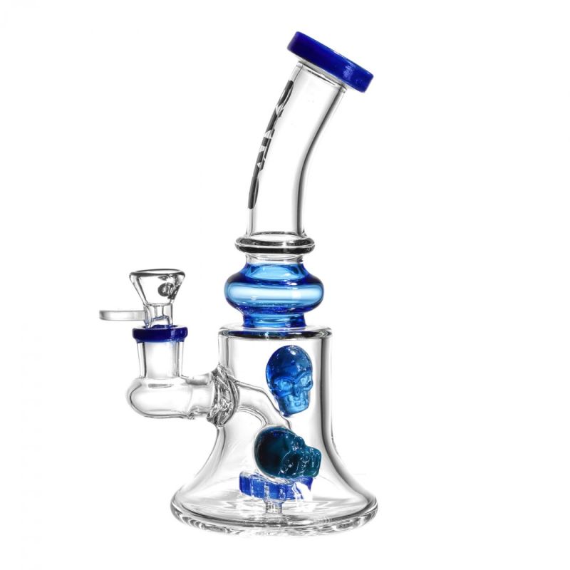 DOBLE SKULL RIG 22CM CALVO GLASS