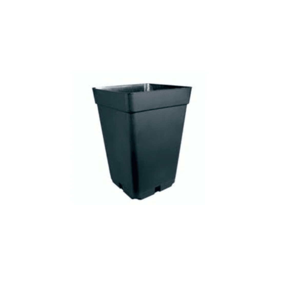 MACETA 11 LTS - CUADRADA NEGRA