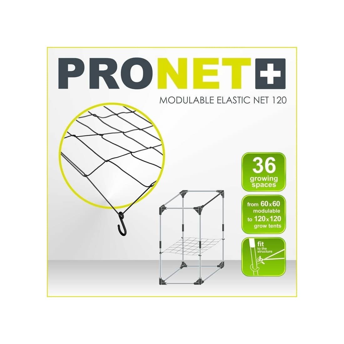 MALLA SCROG PRONET MODULABLE 120 - GARDEN HIGHPRO