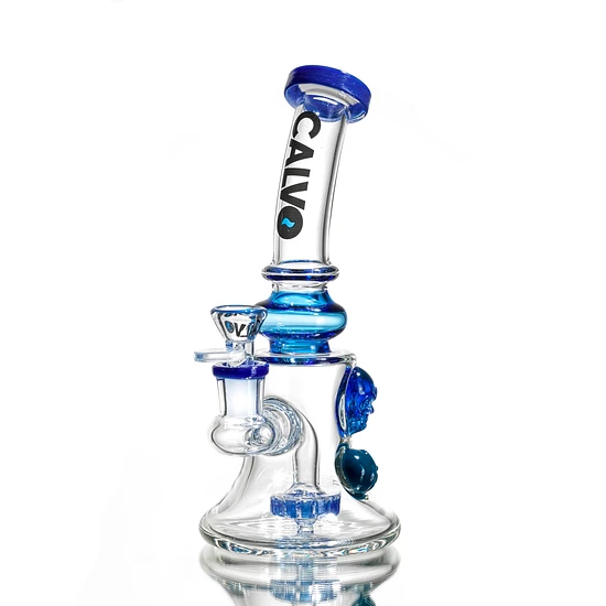 DOBLE SKULL RIG 22CM CALVO GLASS