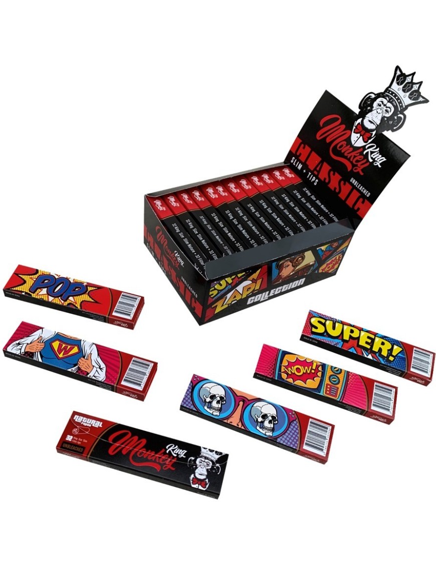 PAPELILLO KING ORGÁNICO + TIPS - MONKEY KING